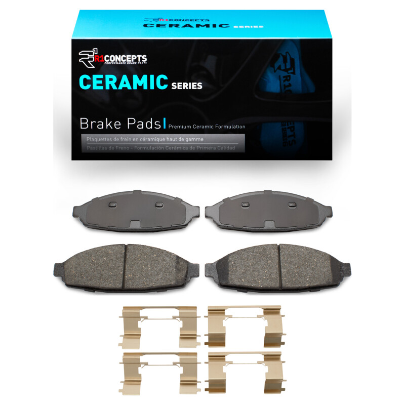 Ford Crown Victoria Brake Pads - Front - R1 Concepts - Ceramic - `03-`11